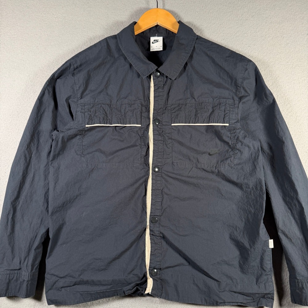 Nike Mens Sportswear Trend Woven Coaches Jacket Black DM6638-045 Medium